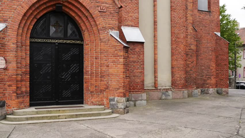 Basilica of St. James the Apostle in Olsztyn - church built in the second half. The fourteenth century. Olsztyn is capital of Warmian-Masurian Voivodeship, Poland.