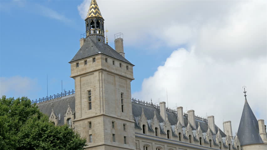 Modern sytle building on the river side of Paris. Seen while travelling on the river of Paris