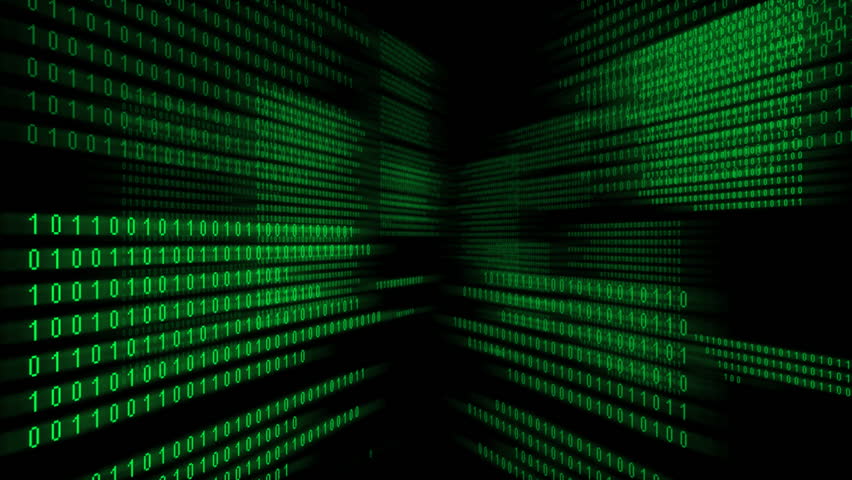 Binary data abstract background, HD