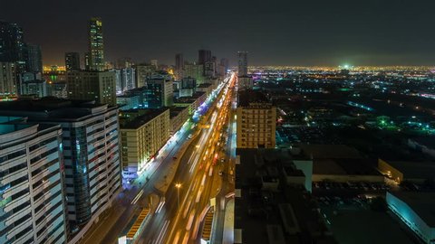 Sharjah Night Timelapse