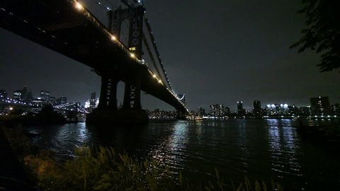 Brooklyn Bridge at Night in NYC