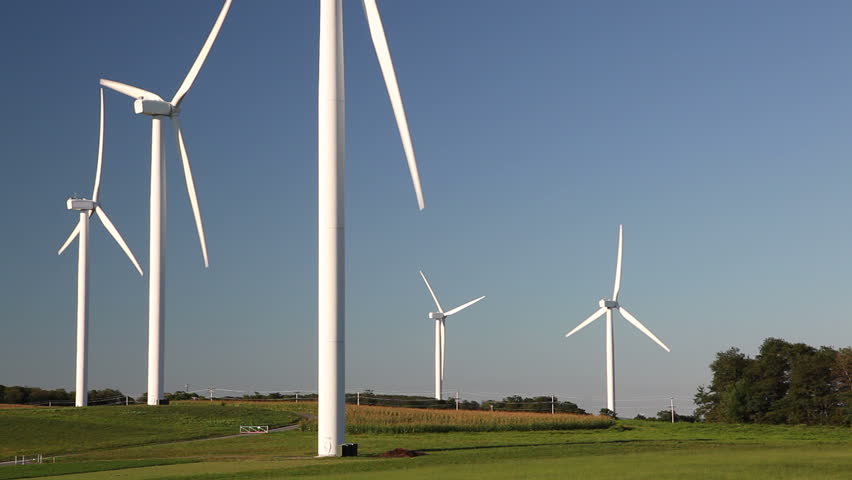 Windmills. Clean Energy.