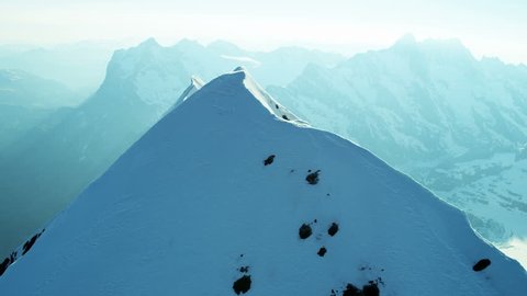 Aerial Eiger Swiss Grindelwald Rock climbing mountaineering snow ice valley mountain Alps scenic Bernese Oberland Range fitness outdoor Peak