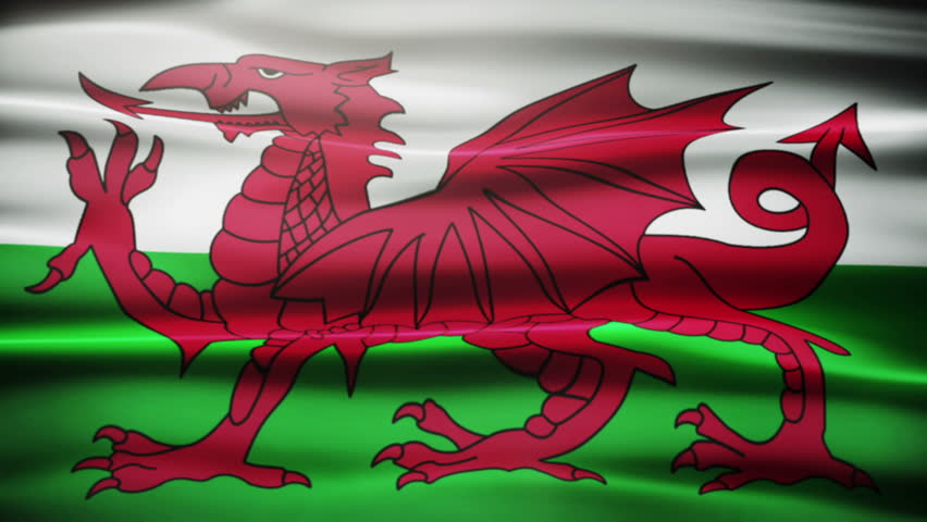 waving welsh flag Stock Footage Video (100% Royalty-free) 12293942 ...