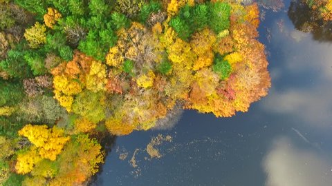 Aerial: the heyday taken with multirotor autumn colors _13
/ October 19, 2015 in Japan of the shooting in Hokkaido /
Autumn scenery, which celebrated its peak of coloring. Stock Video