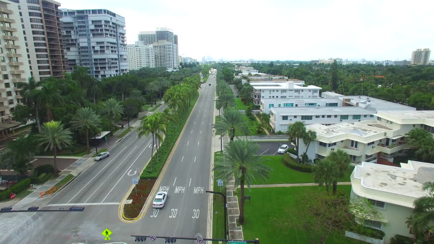 Aerial view of Bal Harbour Miami