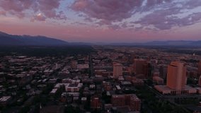 Aerial video in Salt Lake City, Utah.