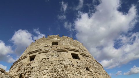 Rhodes Tower of St. Nicholas, Greece  (time lapse) 