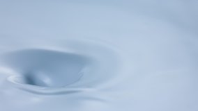A drop of oil falling into cream swirl. Shot with high speed camera, phantom flex 4K. Slow Motion. Unedited version is included at the end of clip.