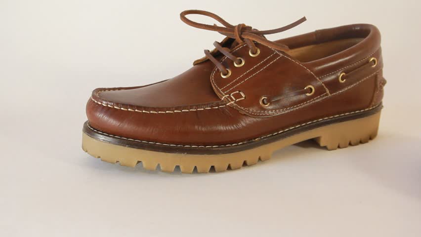 leather men's shoes and leather belt