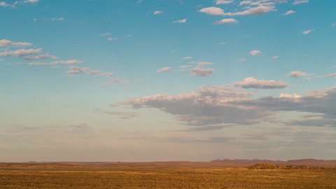 Static Timelapse Wide Open Karoo Landscape Stock Footage Video (100% ...