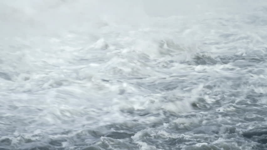 Turbulent water rapids