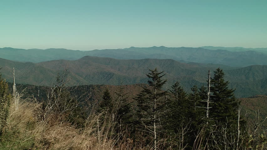Spectacular autumn scenery from the Great Smoky Mountains in both Tennessee and North Carolina.