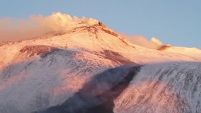 Volcano Etna eruption - Lava flow