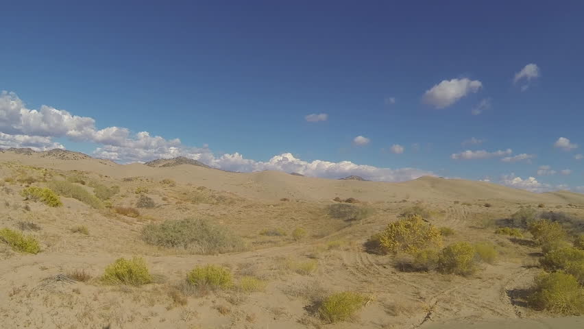DELTA, UTAH - OCT 2015: Little Sahara Recreation Area a large geologic feature in central Utah. Sand dunes, popular recreation area, off road riding exploring. Managed by Bureau of Land Management.