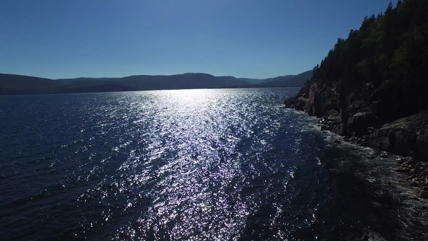 Shoreline along Middle Head Trail, Cape Breton Nova Scotia from the Air, No. 1