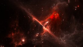 Time lapse video from space nebula
