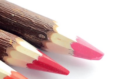Wood Pencils. Close-up view