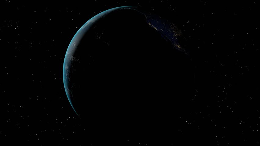 Taiwan outlined zoomed on the rotating Earth. Satellite high resolution (86400 px) raster used. Elements of this image furnished by NASA.