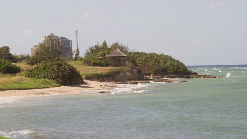 Landscape of tropical island paradise Montego Bay, Jamaica