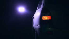 night  blinker light turn beautiful car city highlight road safety