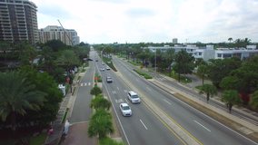 Aerial video of Bal Harbour Miami Beach FL
