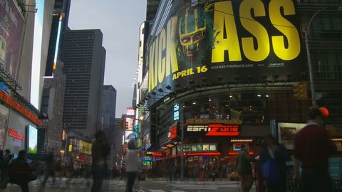 Kick Ass timelapse in New York City. New York, USA. 2010