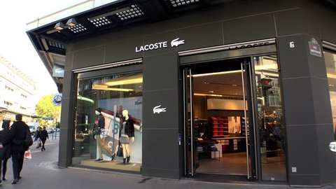grad parade umoral Paris France Autumn 2015 Lacoste Outlet Stock Footage Video (100%  Royalty-free) 12505520 | Shutterstock