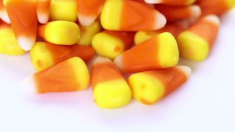 Candy corn prepared as Halloween treats.