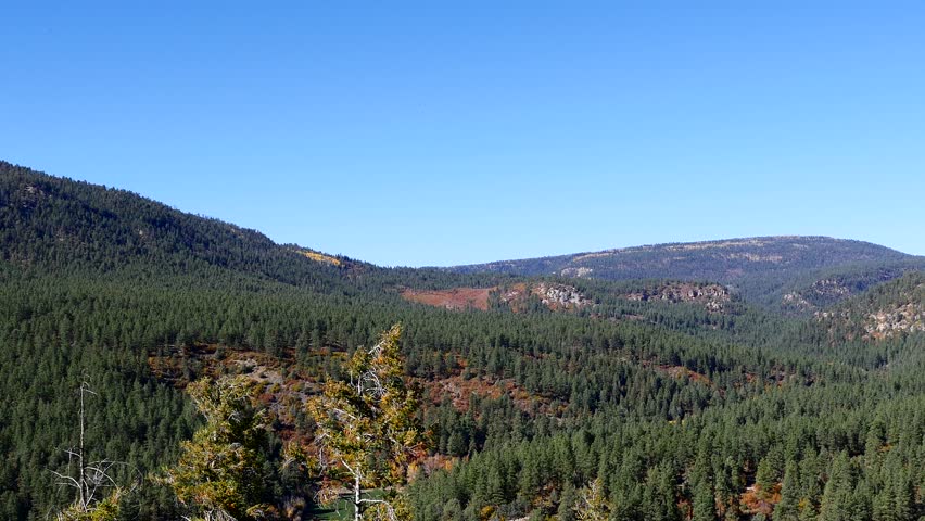 Slow Zoom out from mountain ridge, 4K