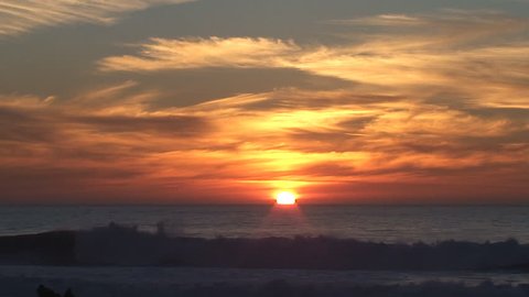 Ocean view at sunset 