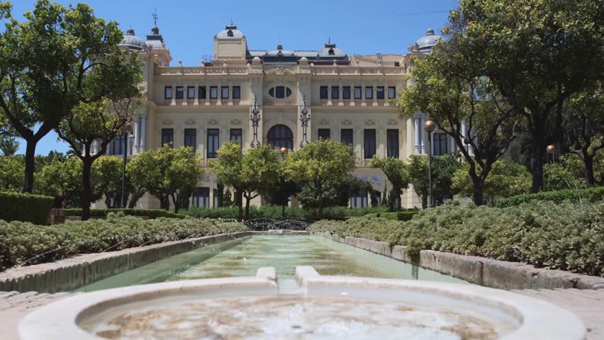 Town Hall building in Malaga, Spain.