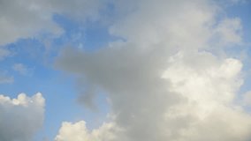 Timelapse of Clouds and Blue Sky