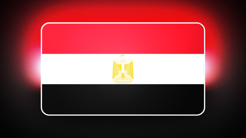 Egyptian 3D flag - HD loop 