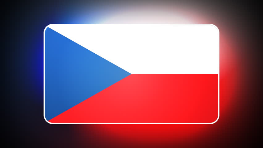 Czech Republic 3D flag - HD loop 