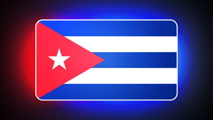 Cuban 3D flag - HD loop 