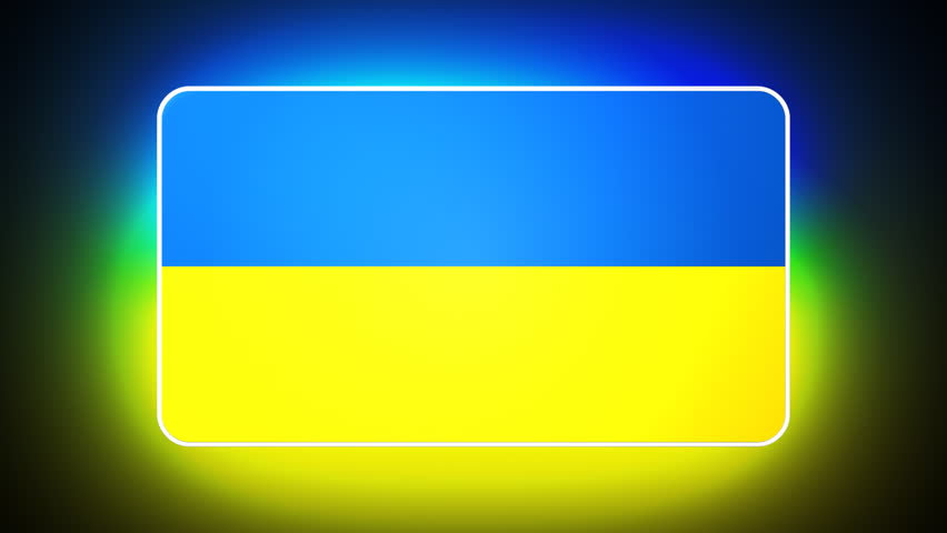 Ukrainian 3D flag - HD loop 