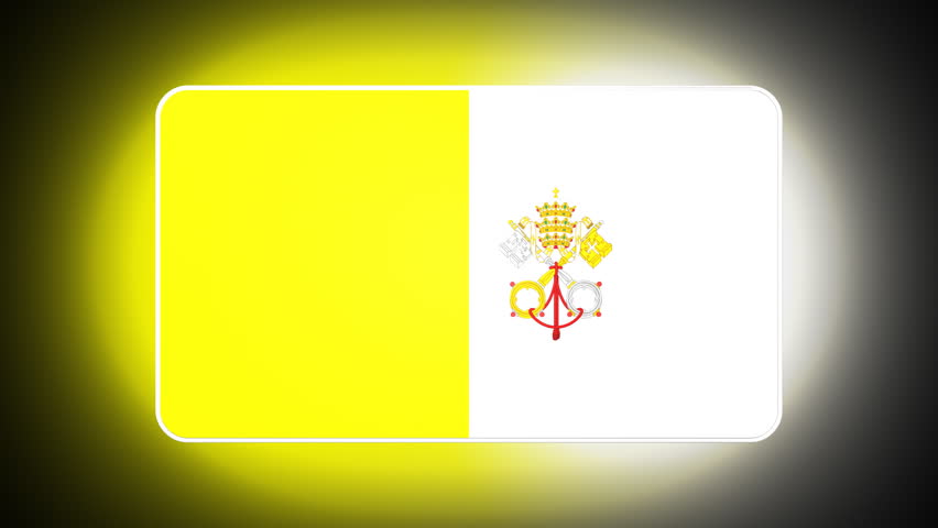 Vatican City 3D flag - HD loop 