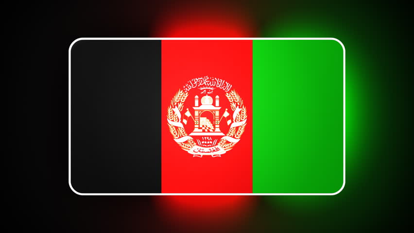Afghan 3D flag - HD loop 