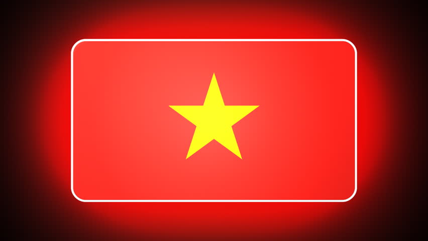 Vietnamese 3D flag - HD loop 