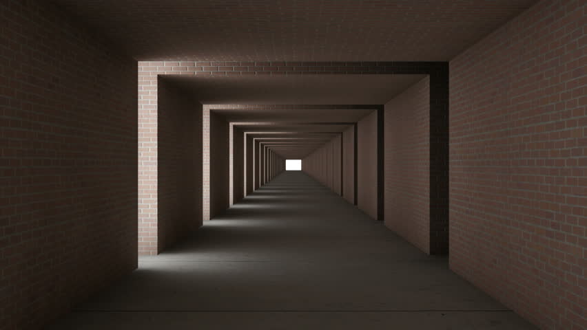 modern brick tunnel