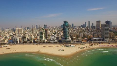 Brilliant aerial views of TEL AVIV skyline and the Mediterranean Sea along the cost of Israel. Filmed using a DJI Inspire drone in 4K.