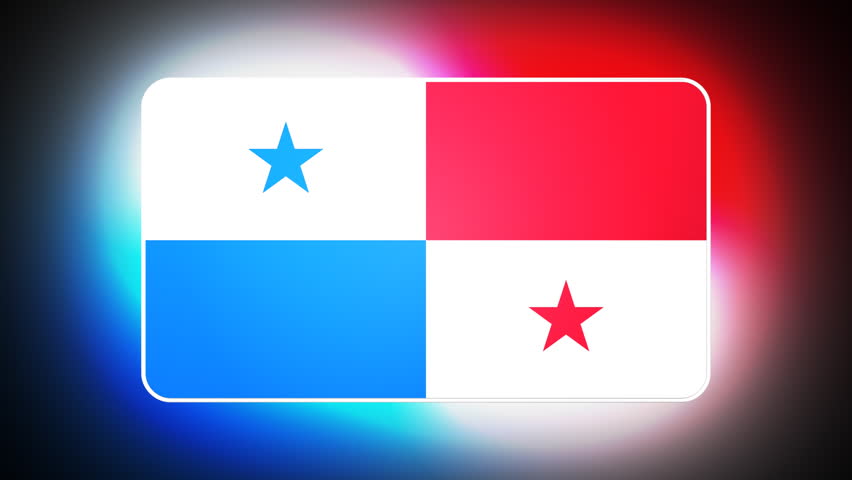 Panamanian 3D flag - HD loop 