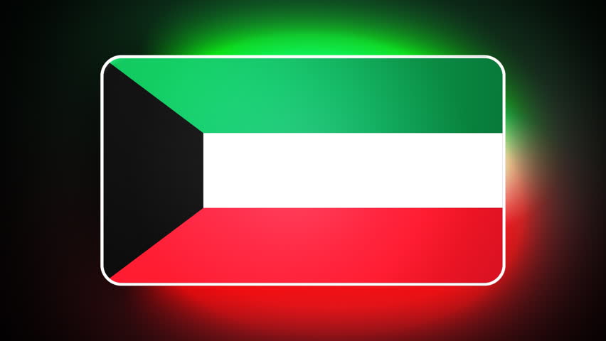 Kuwait 3D flag - HD loop 