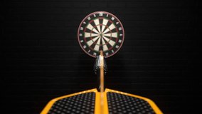 02401 Three Dart Arrows Hitting In Bullseye Of Dartboard - Powered by Shutterstock - Get 15% off with code: PIKWIZARD15