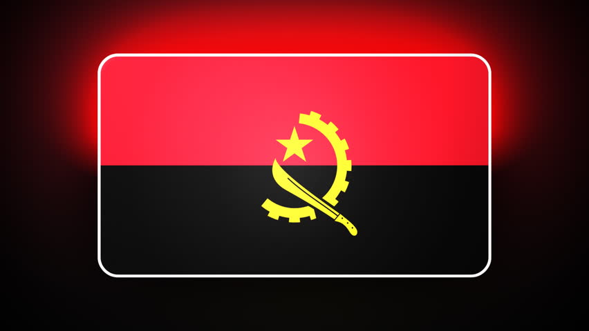Angolan 3D flag - HD loop 
