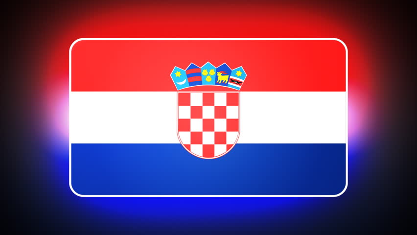 Croatian 3D flag - HD loop 
