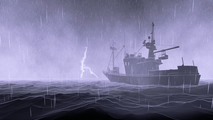 Ocean storm fishing Clearance