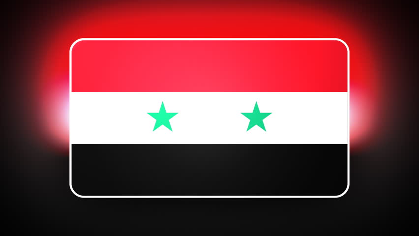 Syrian 3D flag - HD loop 