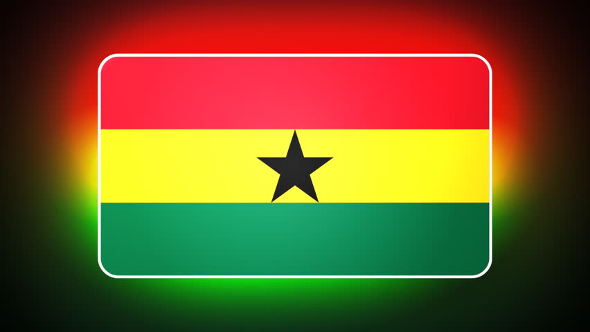 Ghana 3D flag - HD loop 